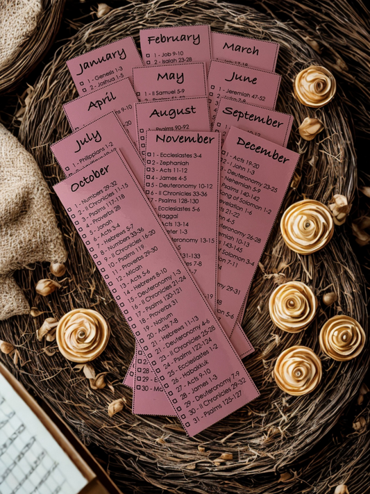Bible Reading Plan Bookmarks