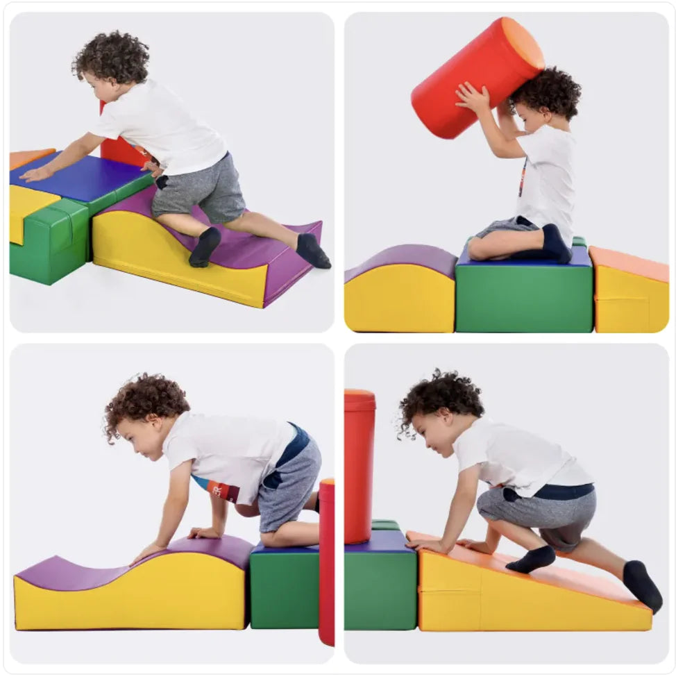 6-in-1 Colorful Soft Foam Crawl Playset