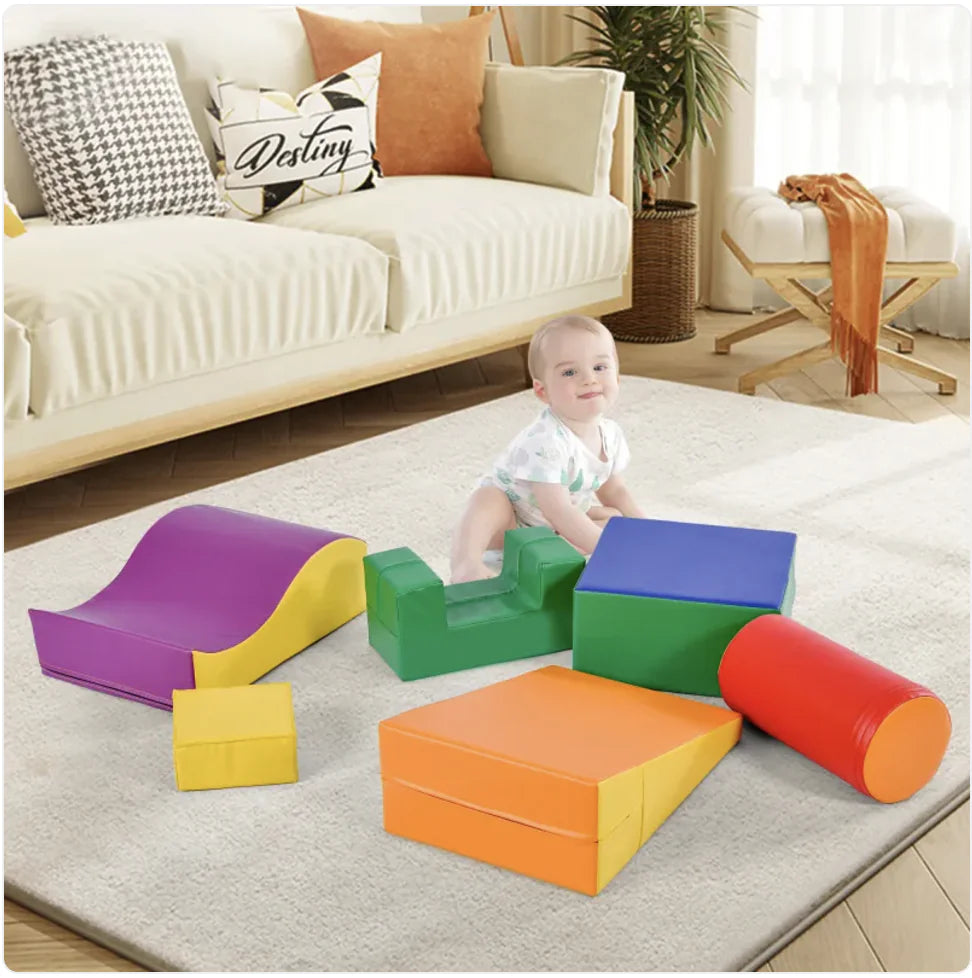 6-in-1 Colorful Soft Foam Crawl Playset